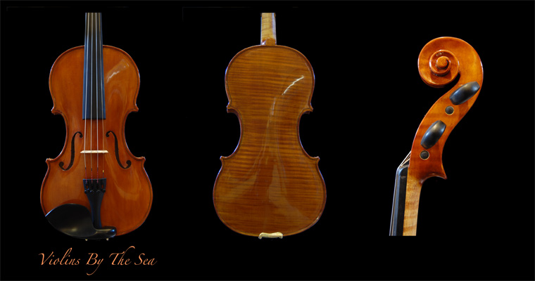 Violin No. 46. This is my latest violin, also based on the kriesler Guarneri del Gesu 1733. It has a big warm tone. Guarneri del Gesu 1733